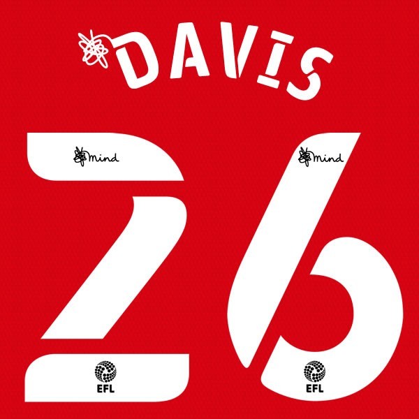 BIRMINGHAM 2020 2021 OFFICIAL DAVIS 26 AWAY PLAYER SIZE NAME SET
