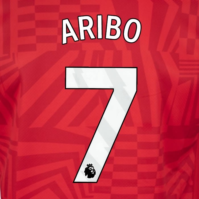 2024 2025 OFFICIAL SOUTHAMPTON ARIBO 7 WHITE HOME PLAYER SIZE NAME SET