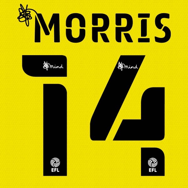 BARNSLEY 2020 2021 OFFICIAL MORRIS 14 3RD PLAYER SIZE NAME SET