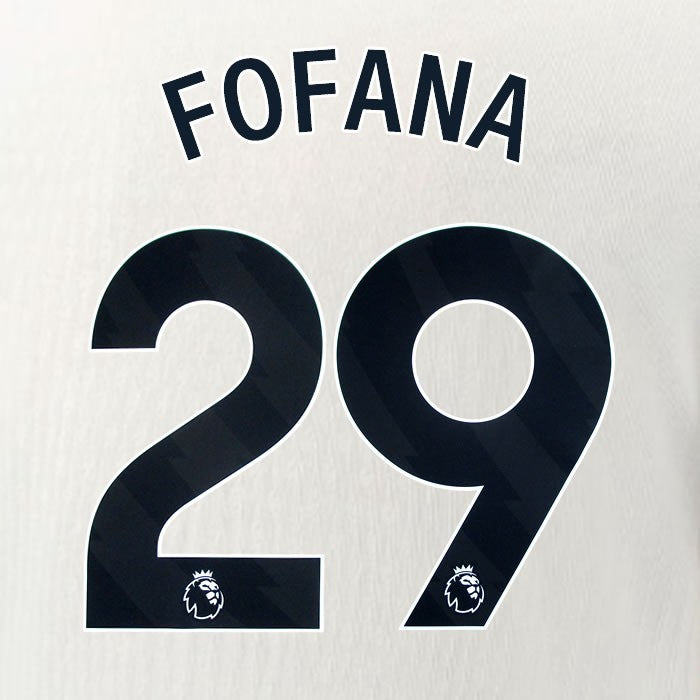 2025 2026 OFFICIAL CHELSEA FOFANA 29 BLACK AWAY PLAYER SIZE NAMESET