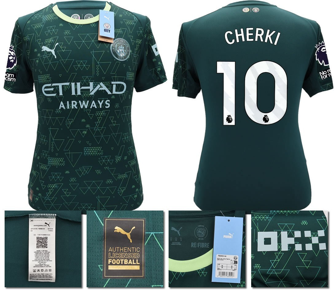 BNWT 2025 2026 MAN CITY PUMA 4TH CHERKI 10 FOOTBALL SHIRT