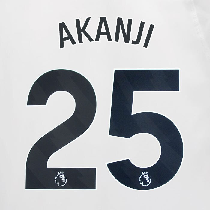 2023 2024 MAN CITY AKANJI 25 BLACK AWAY PLAYER SIZE NAME SET