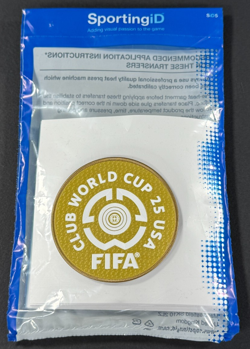 OFFICIAL FIFA CLUB WORLD CUP 2025 SLEEVE PATCH - GOLD - 80MM