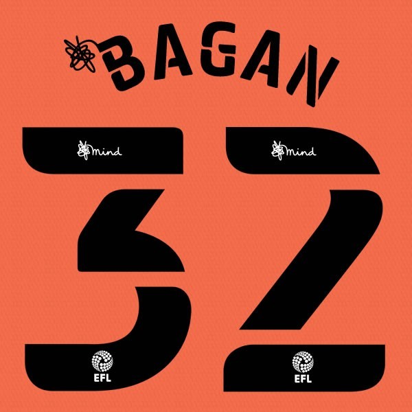CARDIFF 2020 2021 OFFICIAL BAGAN 32 3RD PLAYER SIZE NAME SET