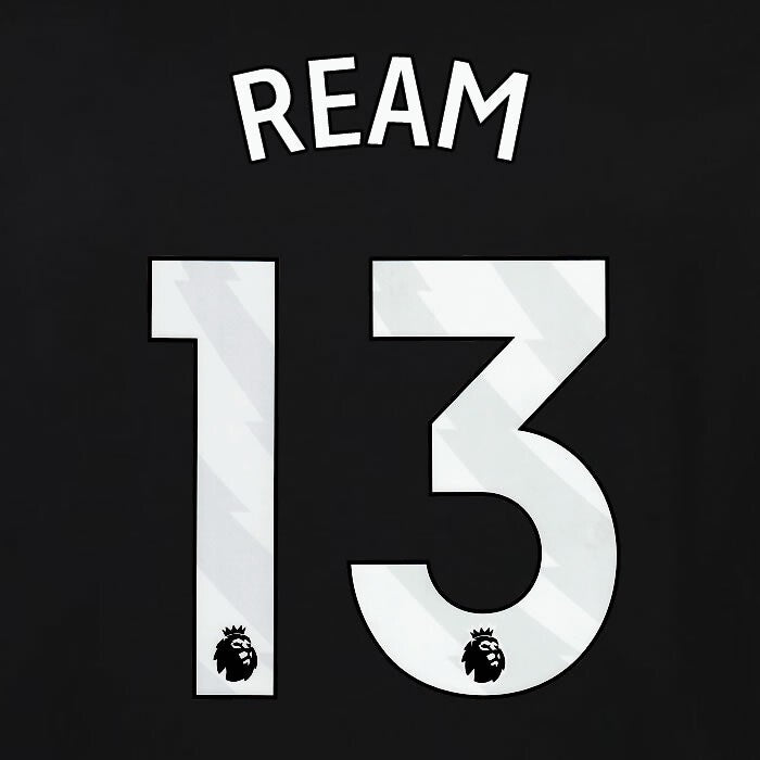 2023 2024 OFFICIAL FULHAM AVERY DENNISON REAM 13 3RD PLAYER SIZE NAMESET