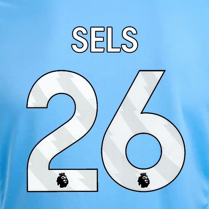 2024 2025 OFFICIAL NOTTINGHAM SELS 26 WHITE 3RD PLAYER SIZE NAMESET