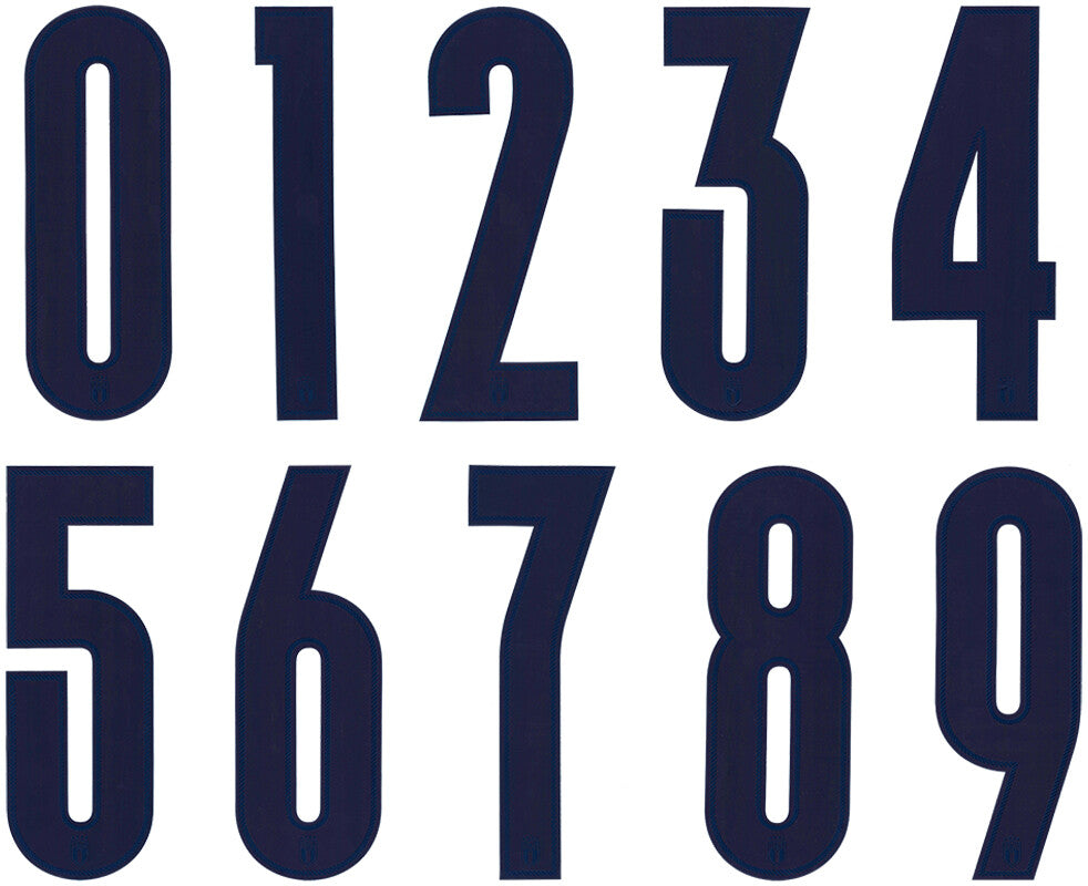 2020 2021 OFFICIAL ITALY AWAY BLACK PLAYER SIZE SHIRT NUMBERS - 260MM