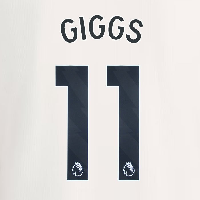 2023 2024 MANCHESTER UNITED GIGGS 11 3rd BLACK PLAYER SIZE NAMESET