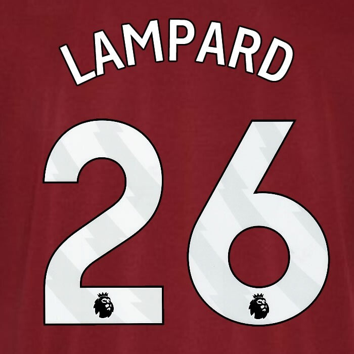 2023 2024 WEST HAM LAMPARD 26 OFFICIAL WHITE PLAYER SIZE NAMESET