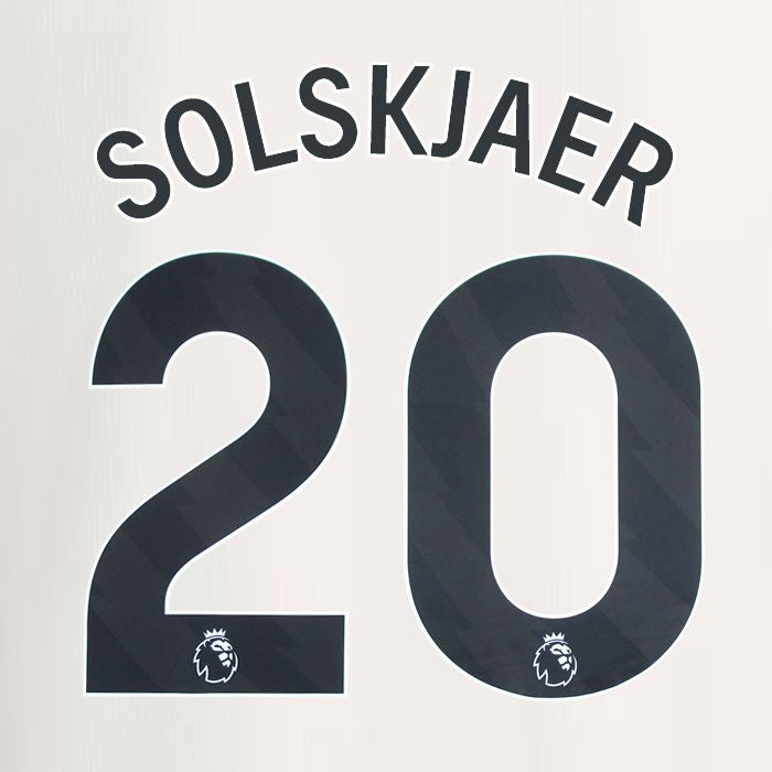 2023 2024 MANCHESTER UNITED SOLSKJAER 20 3rd BLACK PLAYER SIZE NAMESET