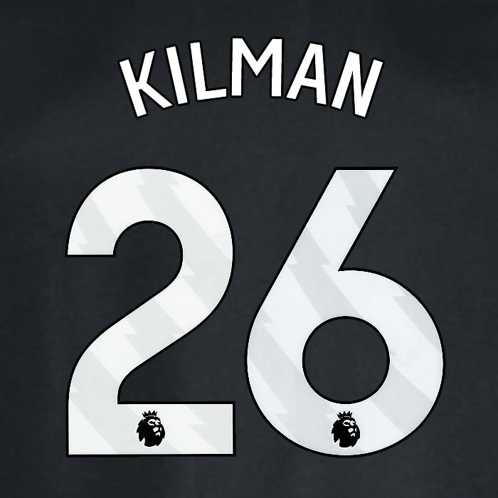 2024 2025 WEST HAM KILMAN 26 OFFICIAL WHITE AWAY PLAYER SIZE NAMESET