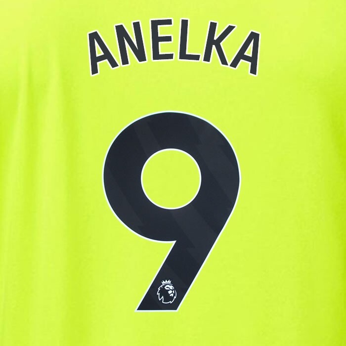 ARSENAL 2023/24 ANELKA 9 OFFICIAL AVERY DENNISON BLACK PLAYER SIZE NAME SET