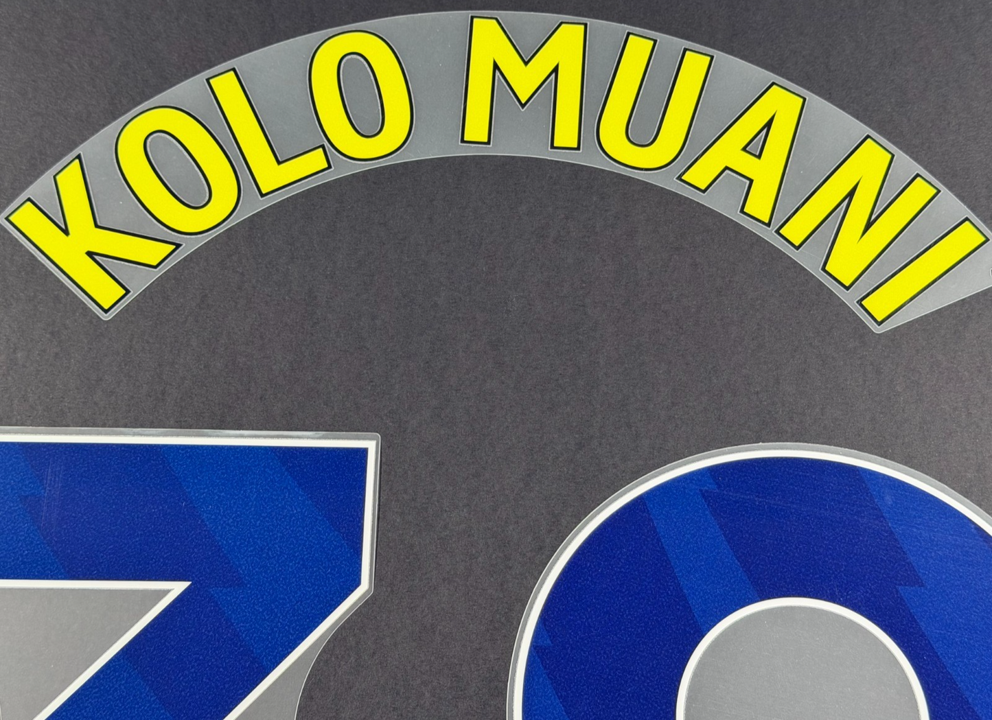 2025 2026 TOTTENHAM KOLO MUANI 39 AVERY DENNISON THIRD PLAYER SIZE NAME SET