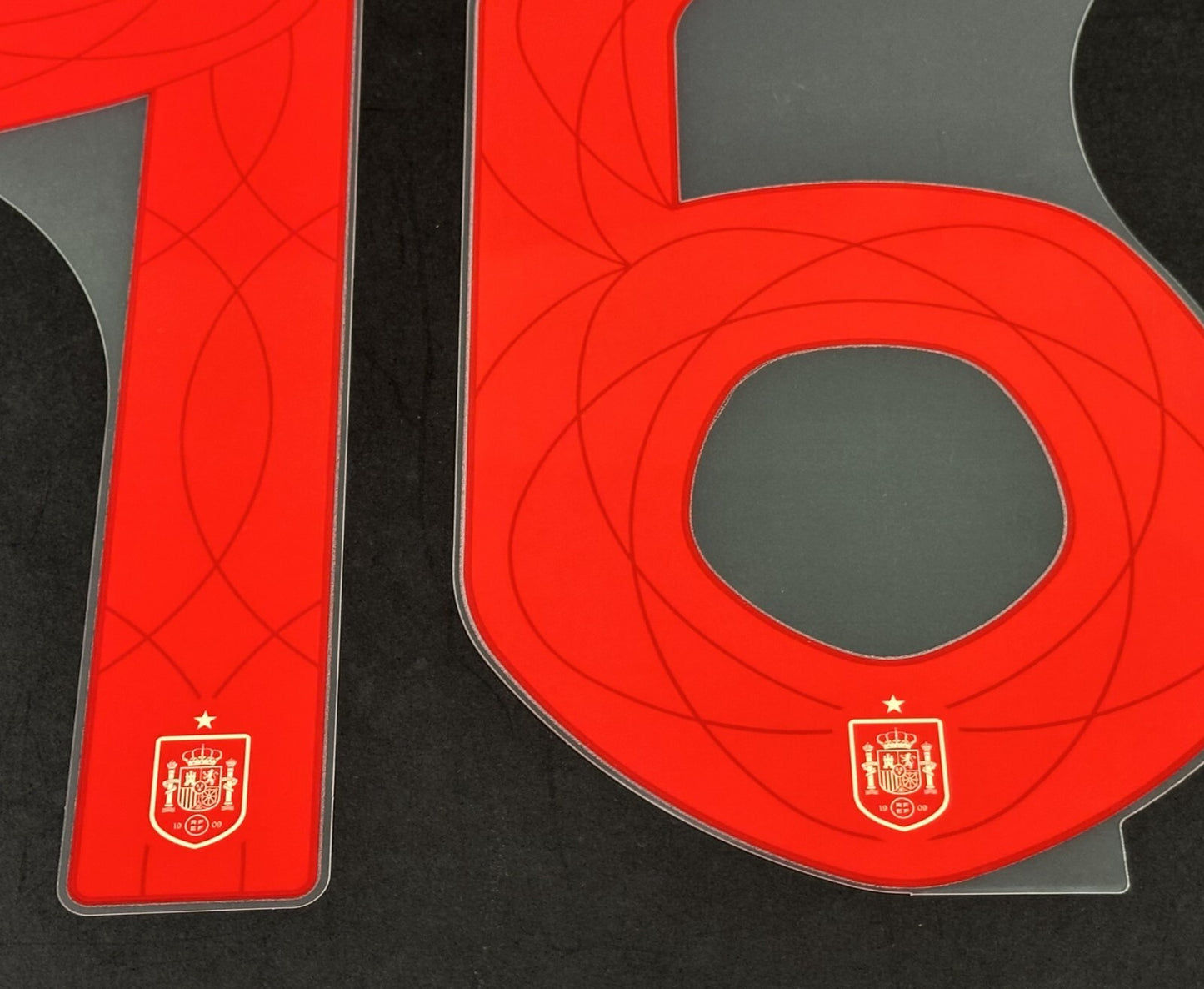 SPAIN 2023 2024 OFFICIAL AVERY DENNISON RODRIGO 16 AWAY PLAYER SIZE NAMESET