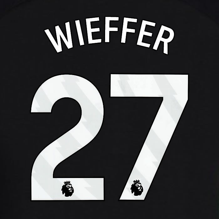 2024 2025 OFFICIAL BRIGHTON WIEFFER 27 3RD WHITE PLAYER SIZE NAMESET