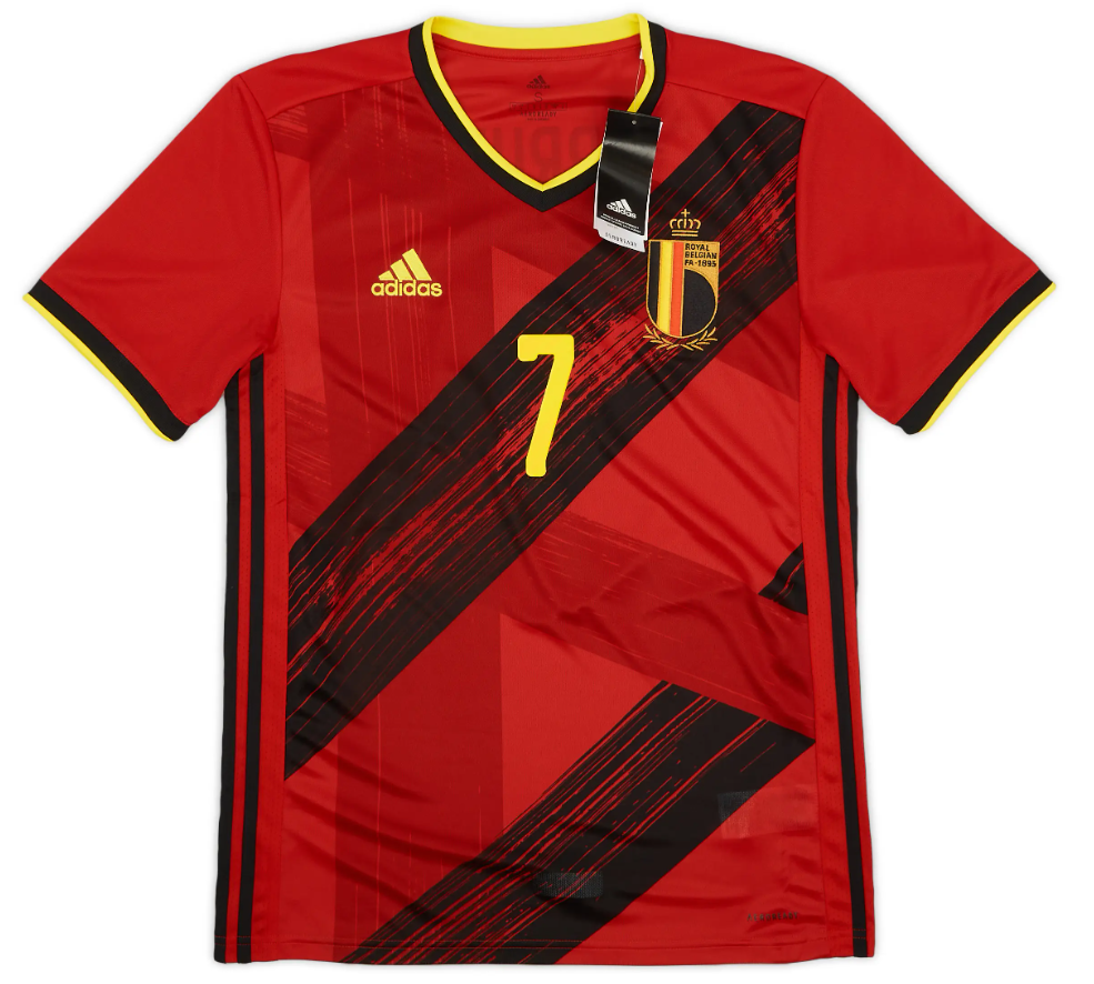 BNWT 2020 2021 BELGIUM HOME ADIDAS FOOTBALL SHIRT DE BRUYNE 7 MEN'S MEDIUM