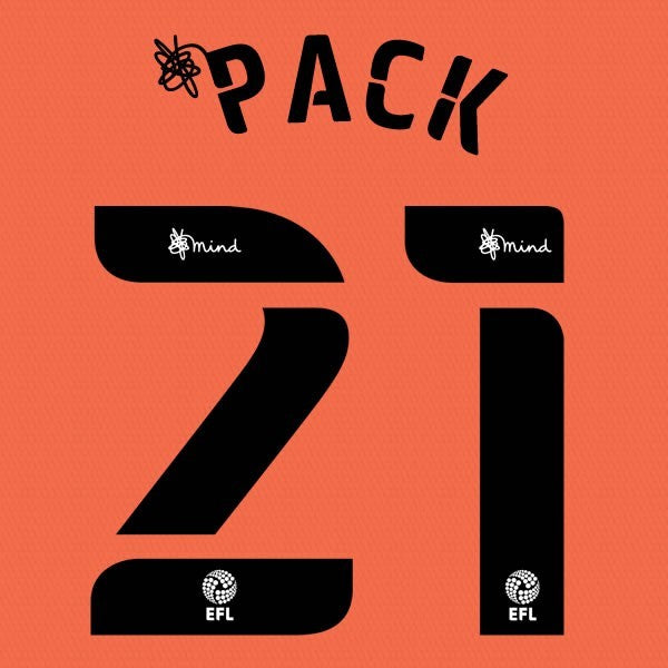 CARDIFF 2020 2021 OFFICIAL PACK 21 3RD PLAYER SIZE NAME SET