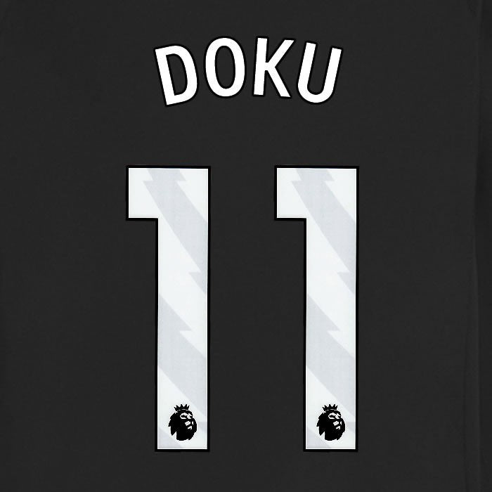 2025 2026 MANCHESTER CITY DOKU 11 OFFICIAL WHITE AWAY PLAYER SIZE NAME SET