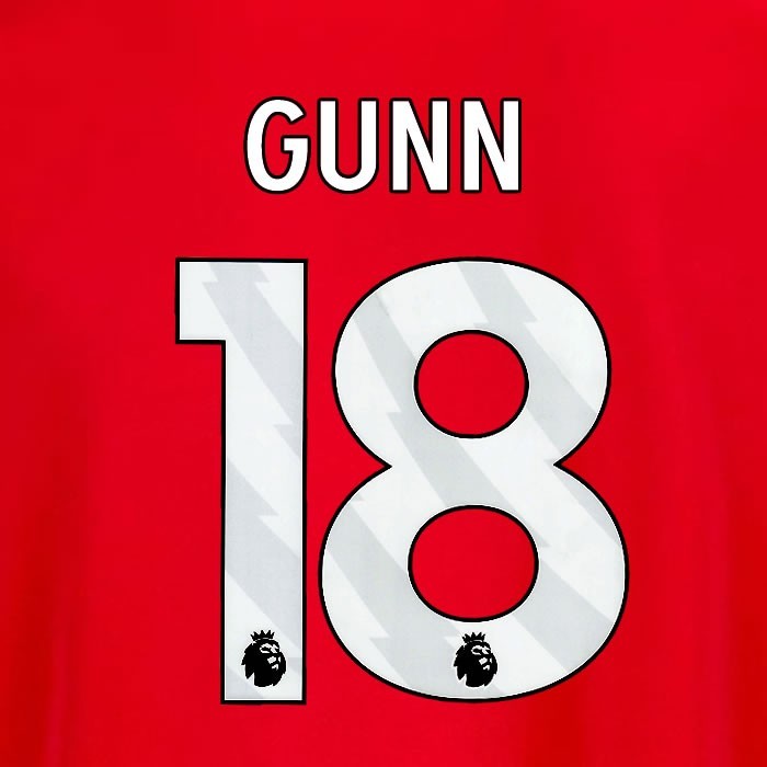 2025 2026 OFFICIAL NOTTINGHAM GUNN 18 WHITE HOME PLAYER SIZE NAMESET
