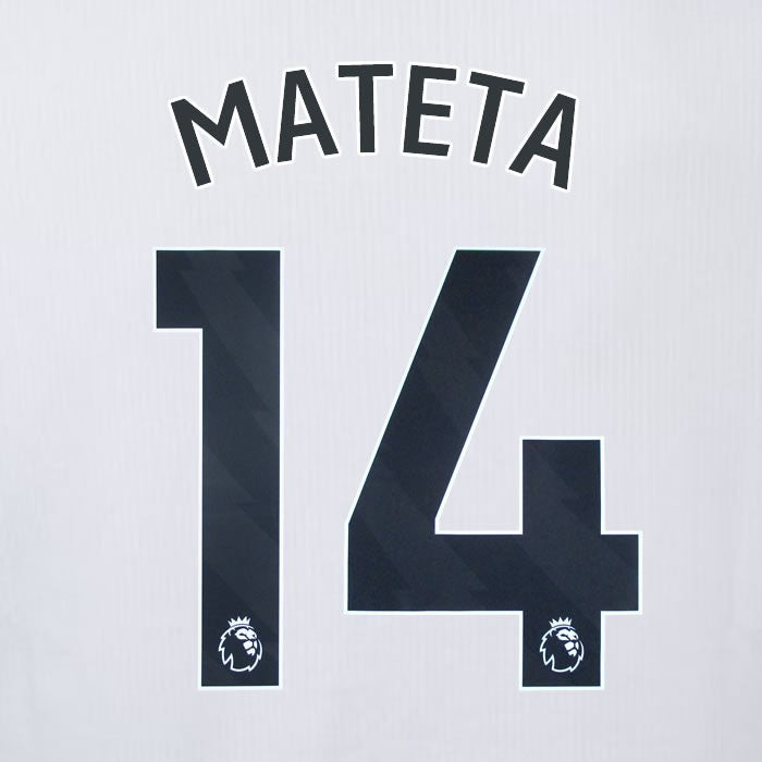 2023 2024 OFFICIAL CRYSTAL PALACE MATETA 14 BLACK AWAY PLAYER SIZE NAMESET