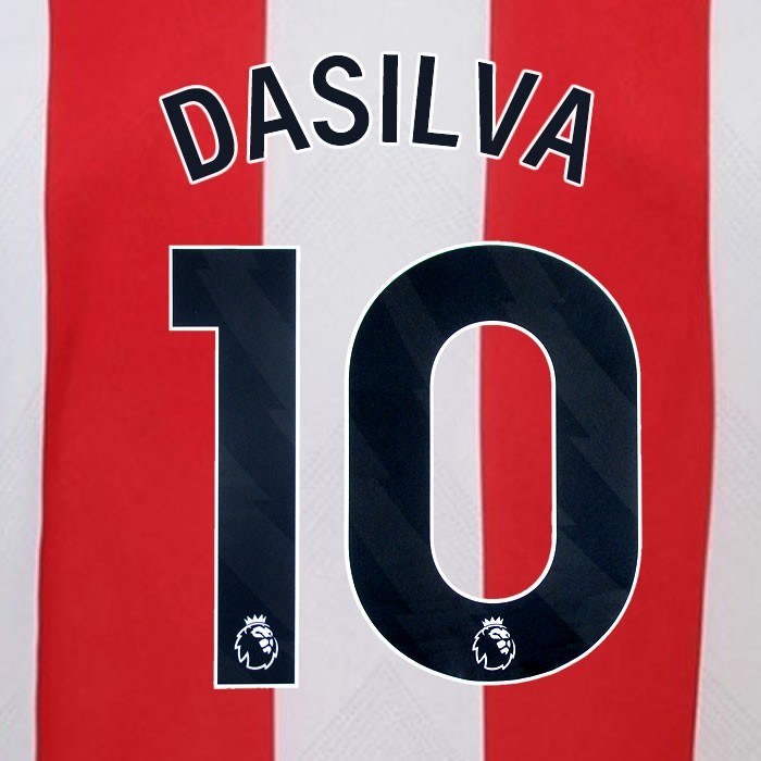 2024 2025 BRENTFORD DASILVA 10 OFFICIAL BLACK HOME PLAYER SIZE NAMESET