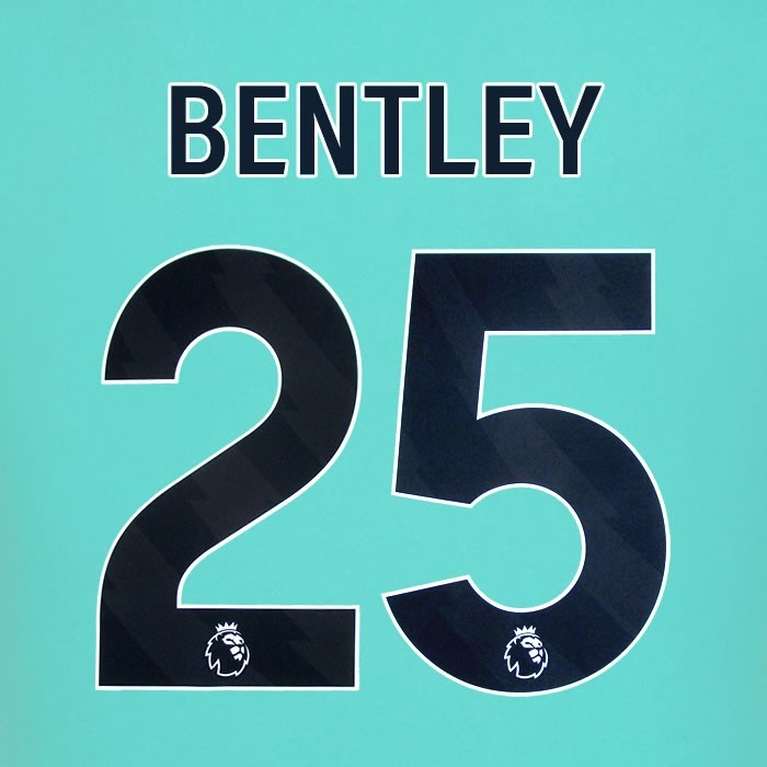 2025 2026 WOLVES AWAY BLACK BENTLEY 25 OFFICIAL PLAYER SIZE NAMESET