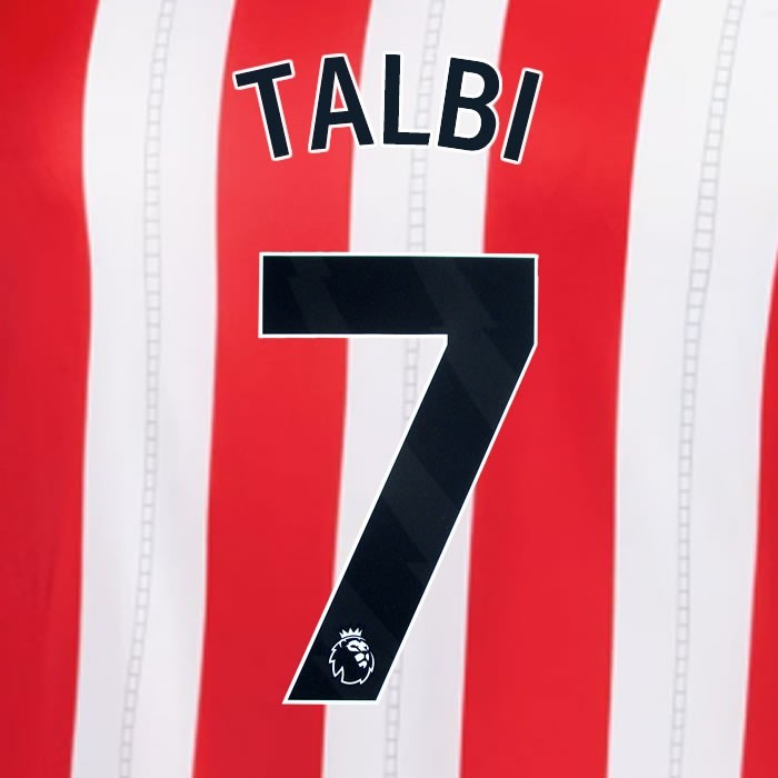 2025 2026 OFFICIAL SUNDERLAND TALBI 7 BLACK HOME PLAYER SIZE NAME SET
