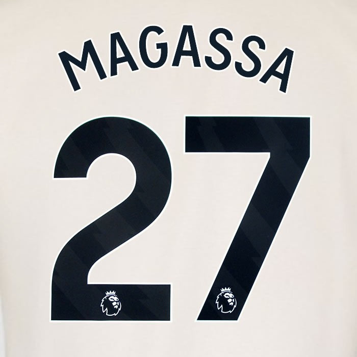 2025 2026 WEST HAM MAGASSA 27 OFFICIAL BLACK AWAY PLAYER SIZE NAMESET