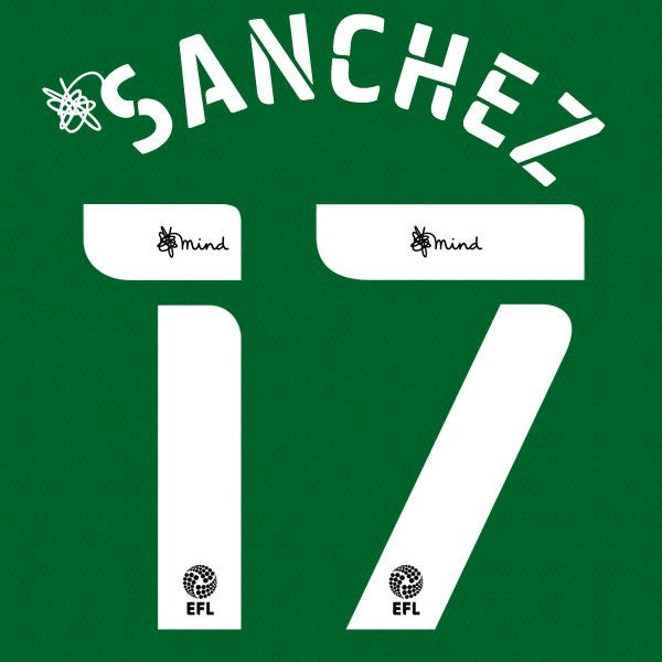 BIRMINGHAM 2020 2021 OFFICIAL SANCHEZ 17 3RD PLAYER SIZE NAME SET