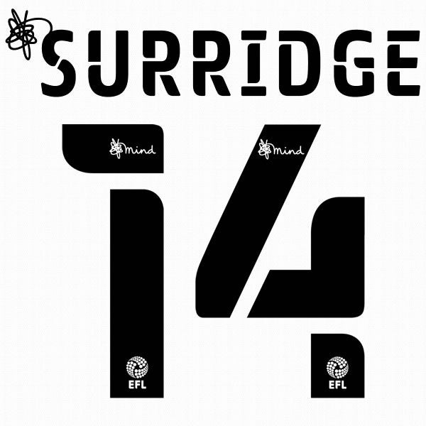 BOURNEMOUTH 2020 2021 OFFICIAL SURRIDGE 14 ELMS 3RD PLAYER SIZE NAME SET
