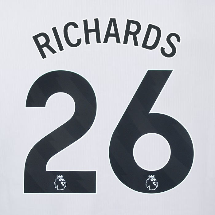 2023 2024 OFFICIAL CRYSTAL PALACE RICHARDS 26 BLACK AWAY PLAYER SIZE NAMESET