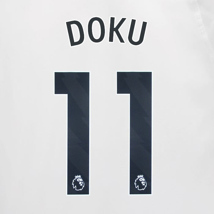 2023 2024 MAN CITY DOKU 11 BLACK AWAY PLAYER SIZE NAME SET