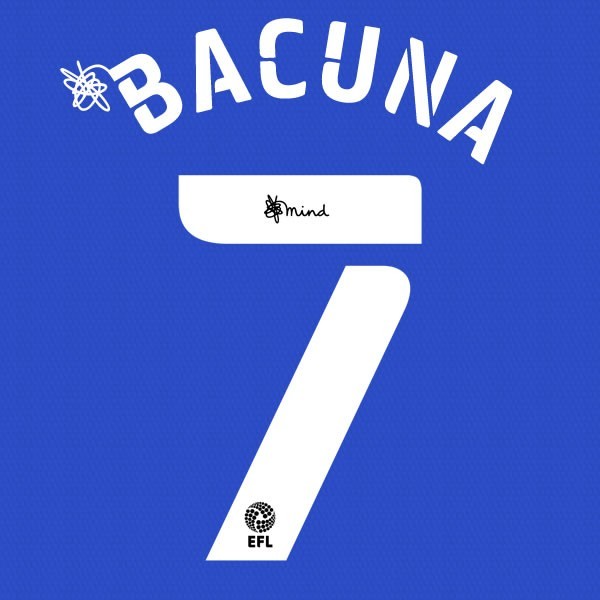 CARDIFF 2020 2021 OFFICIAL BACUNA 7 HOME PLAYER SIZE NAME SET