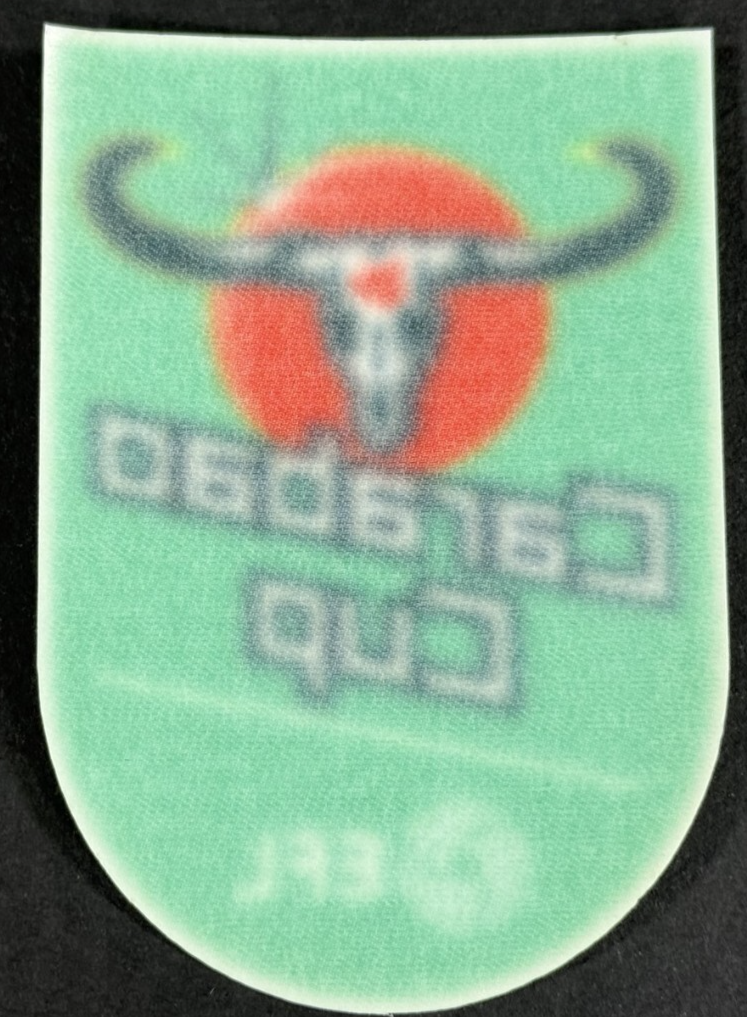 2020 / 2022 EFL CARABAO CUP SLEEVE PATCH PLAYER SIZE OFFICIAL SPORTING ID 90MM