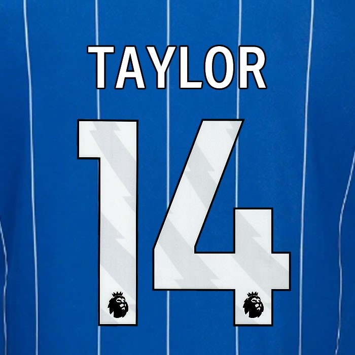 2024 2025 OFFICIAL IPSWICH TOWN TAYLOR 14 WHITE HOME PLAYER SIZE NAME SET