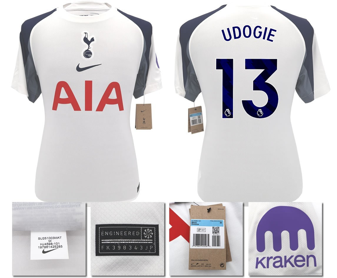 BNWT 2025 2026 TOTTENHAM NIKE HOME UDOGIE 13 FOOTBALL SHIRT MEN'S
