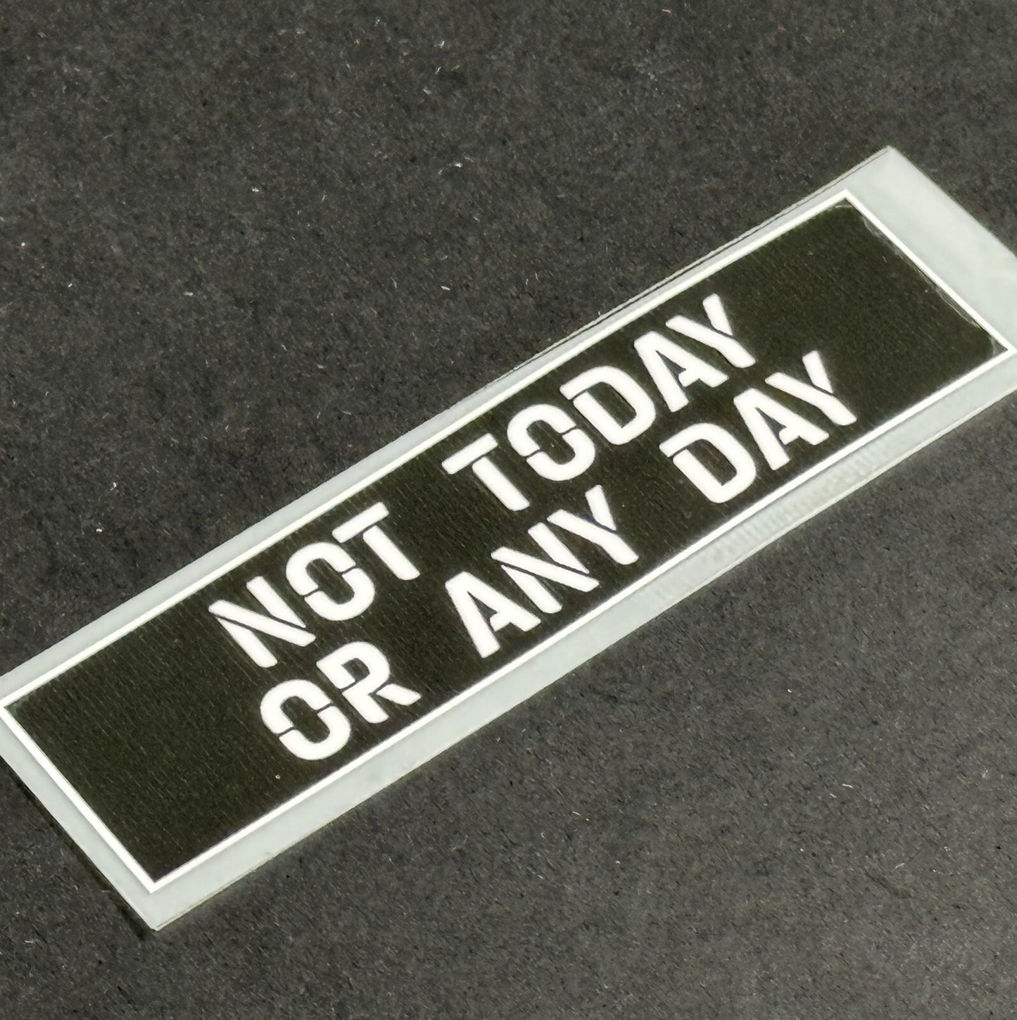 Official 2020 2021 EFL NOT TODAY OR ANY DAY Shirt Sleeve Patch Player Issue