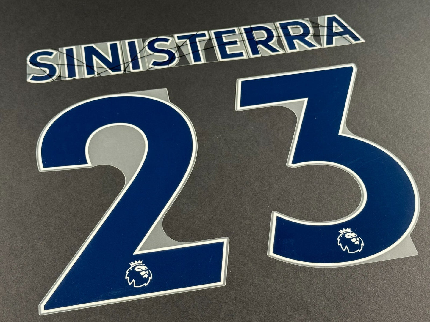 LEEDS UNITED 2022 2023 SINISTERRA 23 OFFICIAL AVERY BLUE PLAYER SIZE NAME SET