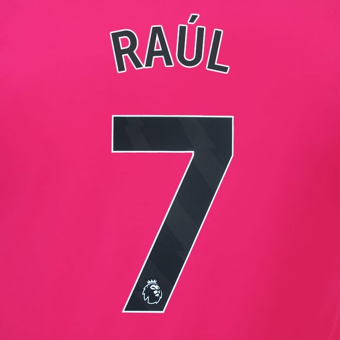 2023 2024 OFFICIAL FULHAM AVERY DENNISON RAUL 7 AWAY PLAYER SIZE NAMESET