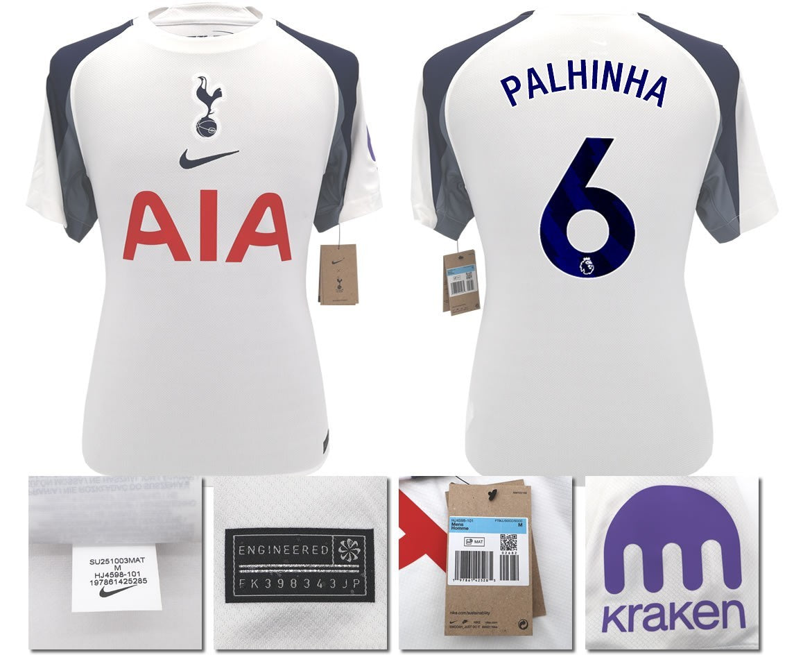 BNWT 2025 2026 TOTTENHAM NIKE HOME PALHINHA 6 FOOTBALL SHIRT MEN'S