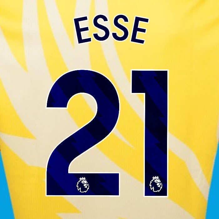 2024 2025 OFFICIAL CRYSTAL PALACE ESSE 21 BLUE AWAY PLAYER SIZE NAMESET