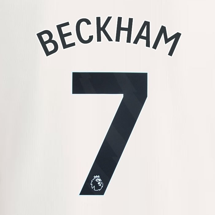 2023 2024 MANCHESTER UNITED BECKHAM 7 3rd BLACK PLAYER SIZE NAMESET