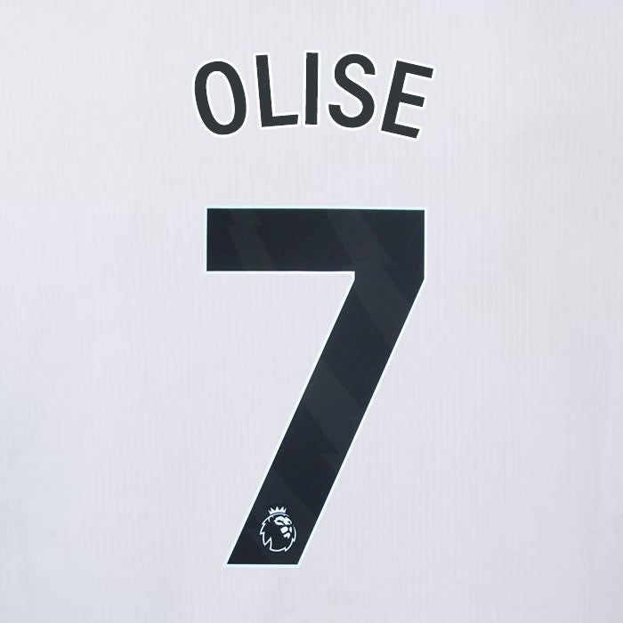 2023 2024 OFFICIAL CRYSTAL PALACE OLISE 7 BLACK AWAY PLAYER SIZE NAMESET