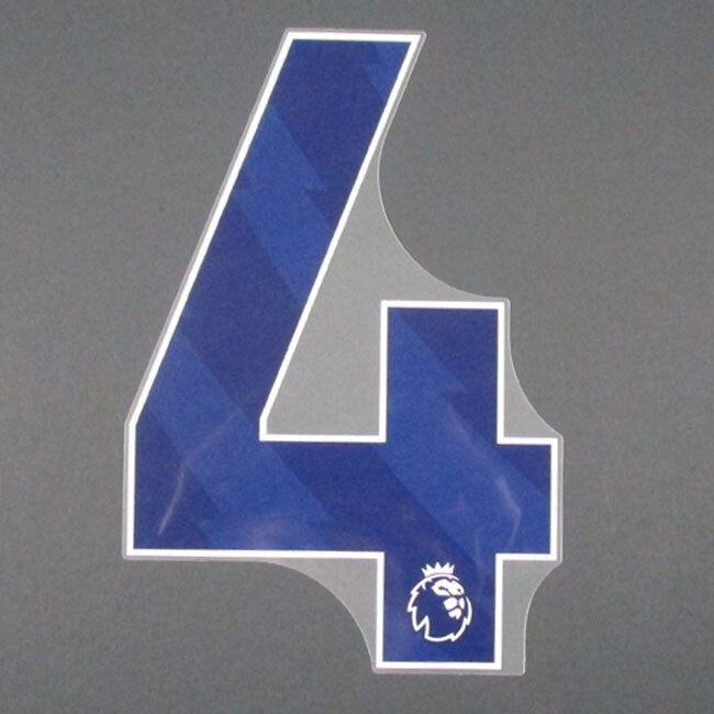 2023 2024 OFFICIAL AVERY DENNISON PREMIER LEAGUE PLAYER SIZE BLUE NUMBER 4