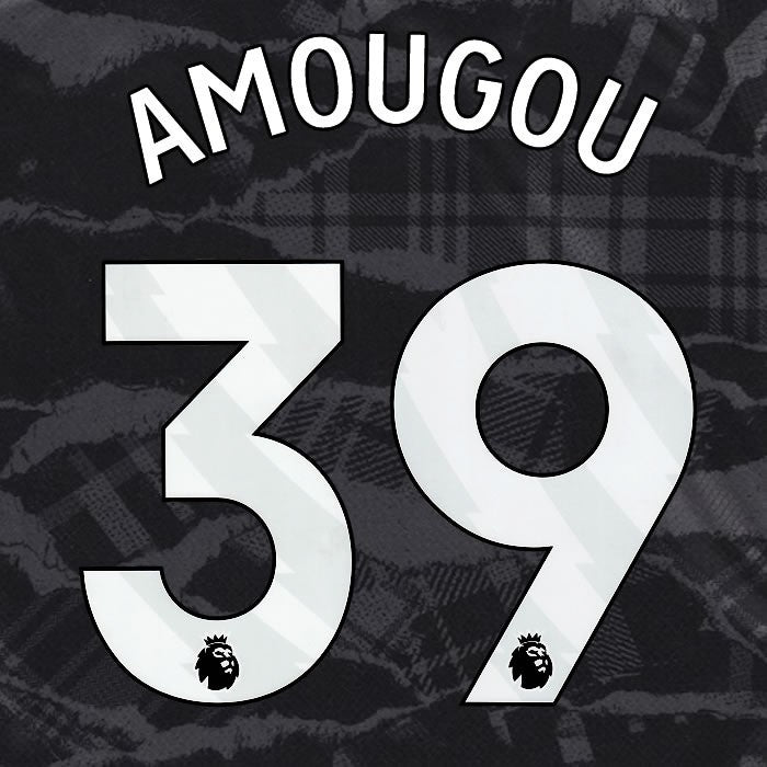 2024 2025 OFFICIAL CHELSEA AMOUGOU 39 WHITE 3RD PLAYER SIZE NAMESET
