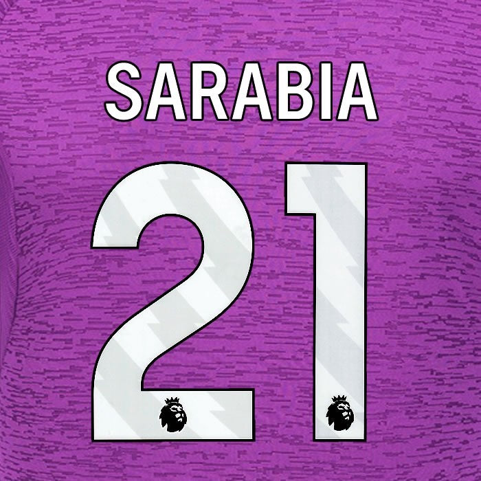 2024 2025 WOLVES 3RD WHITE SARABIA 21 OFFICIAL PLAYER SIZE NAMESET