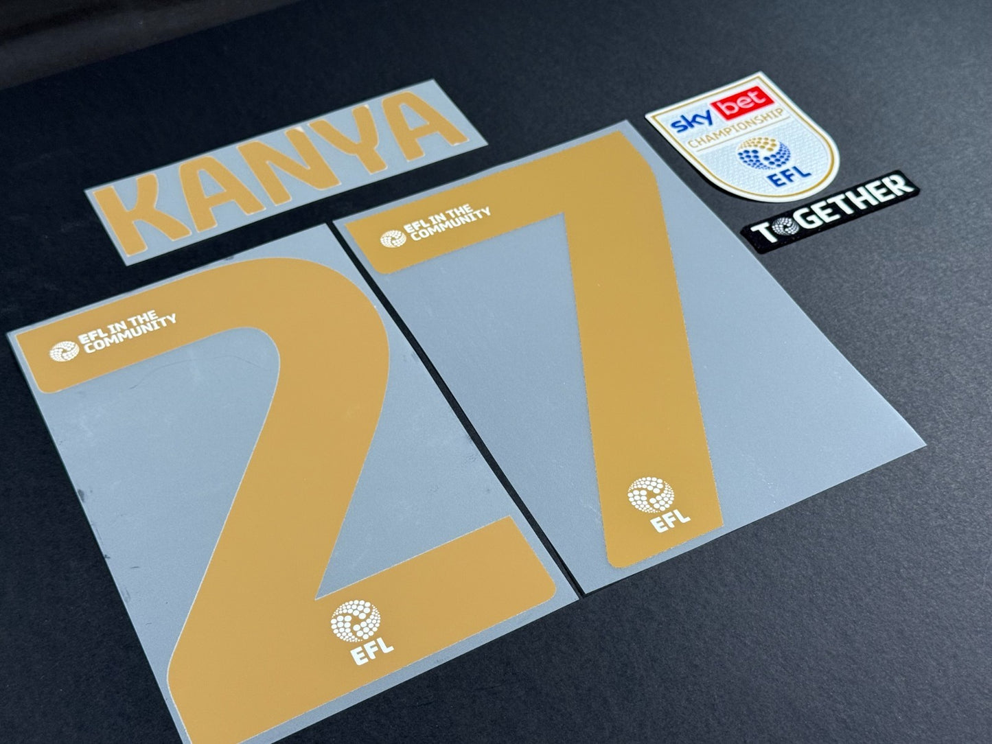 BIRMINGHAM 2025 2026 OFFICIAL HOME KANYA 27 PLAYER SIZE NAMESET + PATCHES