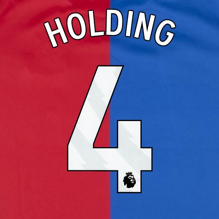 2023 2024 OFFICIAL CRYSTAL PALACE HOLDING 4 WHITE HOME PLAYER SIZE NAMESET