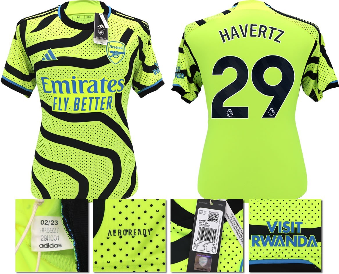 BNWT 2023 2024 ARSENAL F.C. ADIDAS AWAY SHIRT HAVERTZ 29
