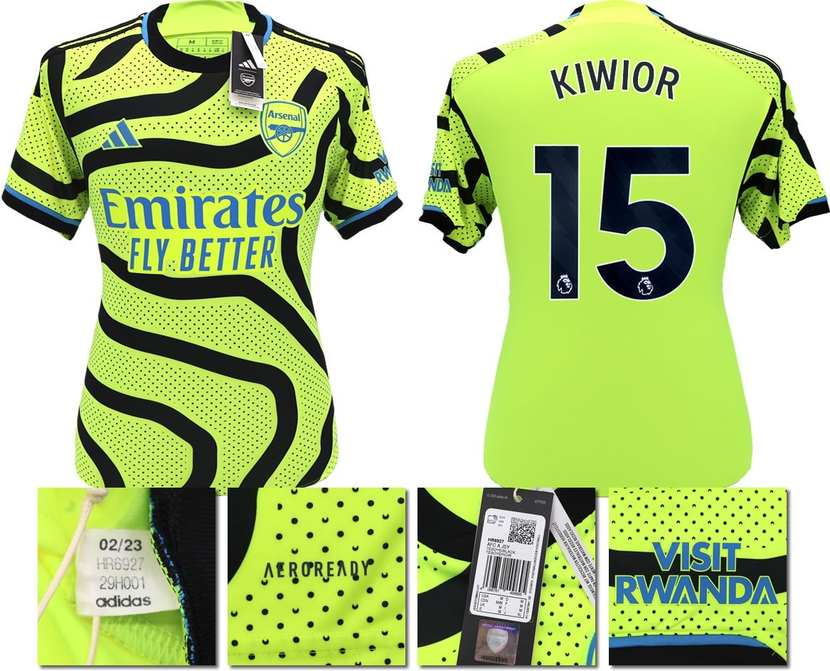 BNWT 2023 2024 ARSENAL F.C. ADIDAS AWAY SHIRT KIWIOR 15
